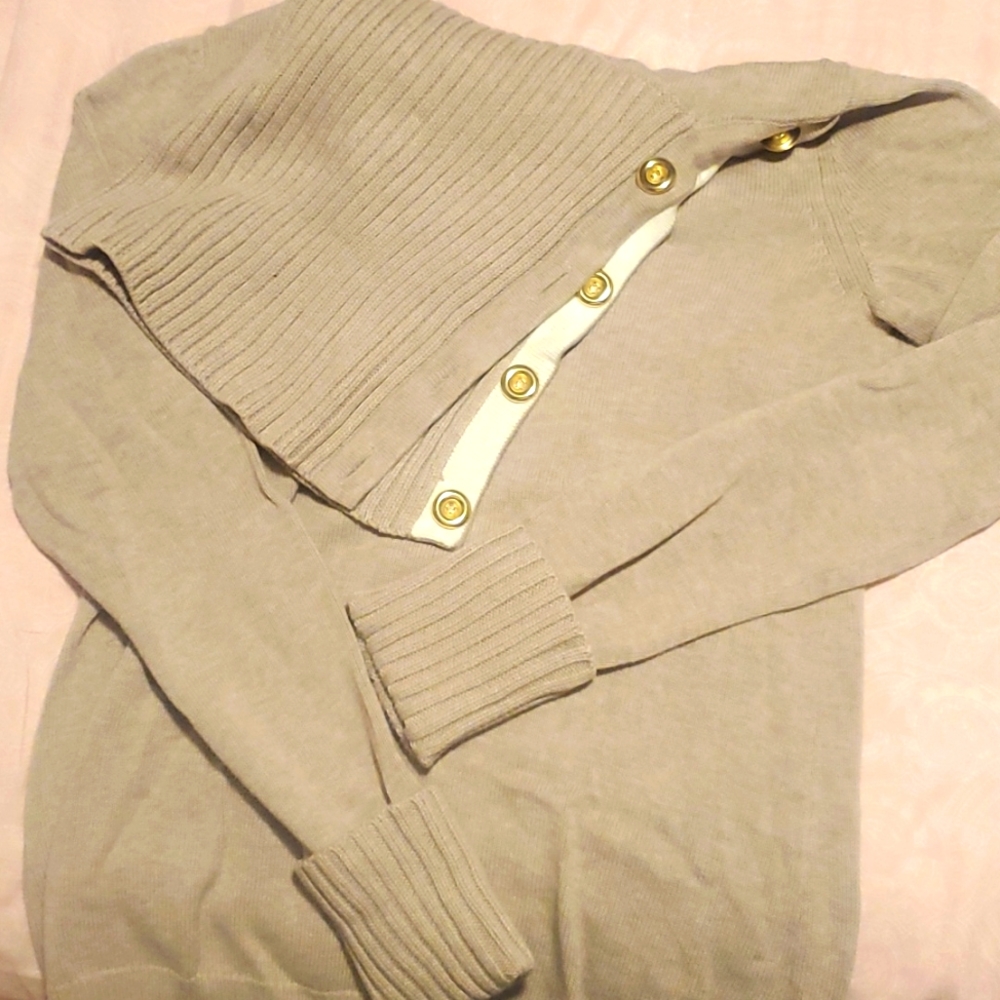 Banana Republic Cowl Tan sweater size Small
